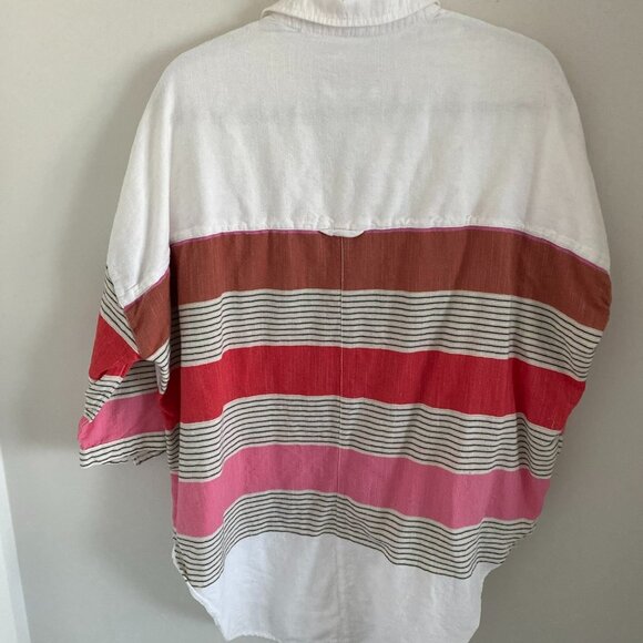 HOLDING HORSES BY ANTHROPOLOGIE WOMEN RELAXED FIT 100% COTTON BUTTON-UP SHIRT - Picture 2 of 6